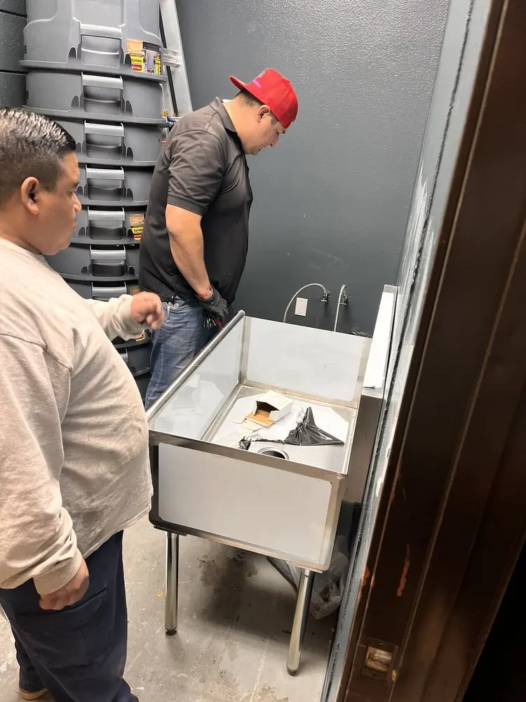 Commercial plumbing and sink installation in Lone Oak